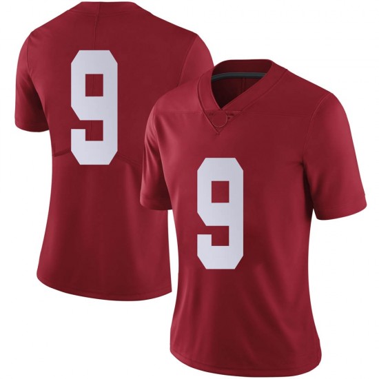 Alabama Crimson Tide Women's Bryce Young #9 No Name Crimson NCAA Nike Authentic Stitched College Football Jersey MY16E30TM